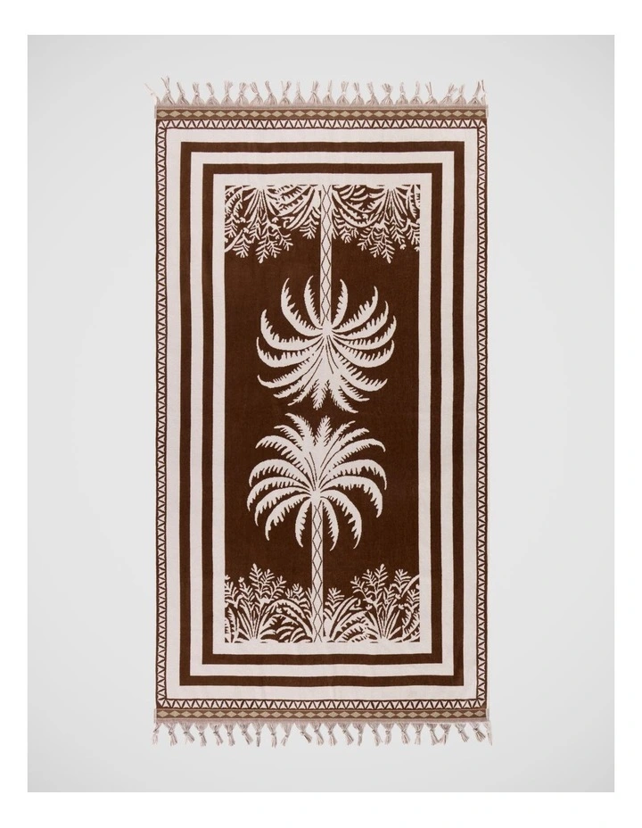 Palm Beach Towel in Brown image 1