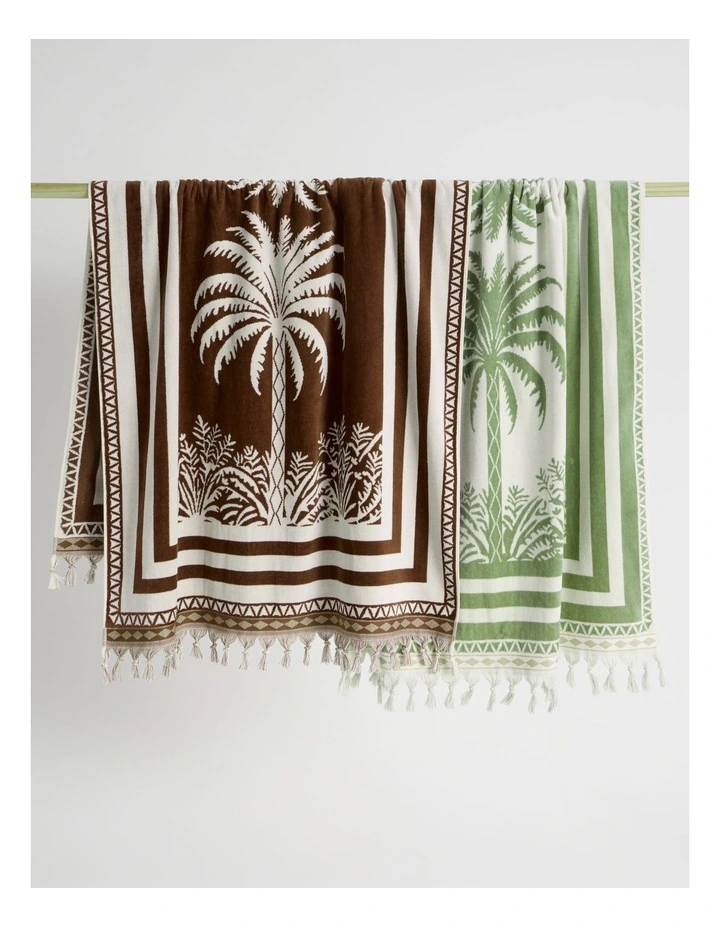 Palm Beach Towel in Brown image 4