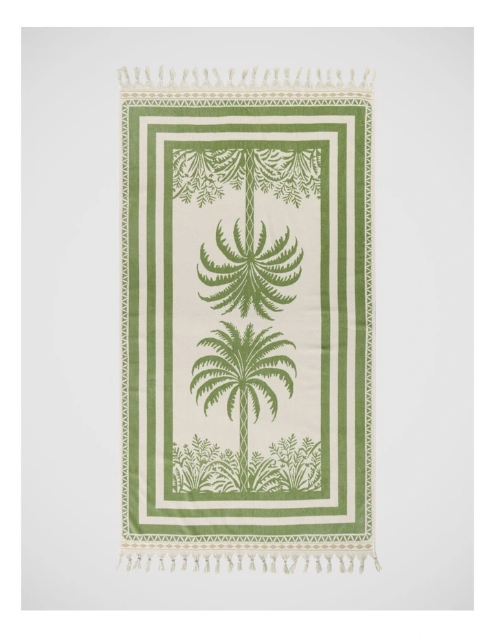 Palm Beach Towel in Green image 1