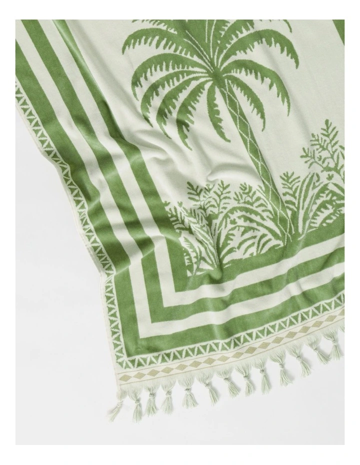 Palm Beach Towel in Green image 2
