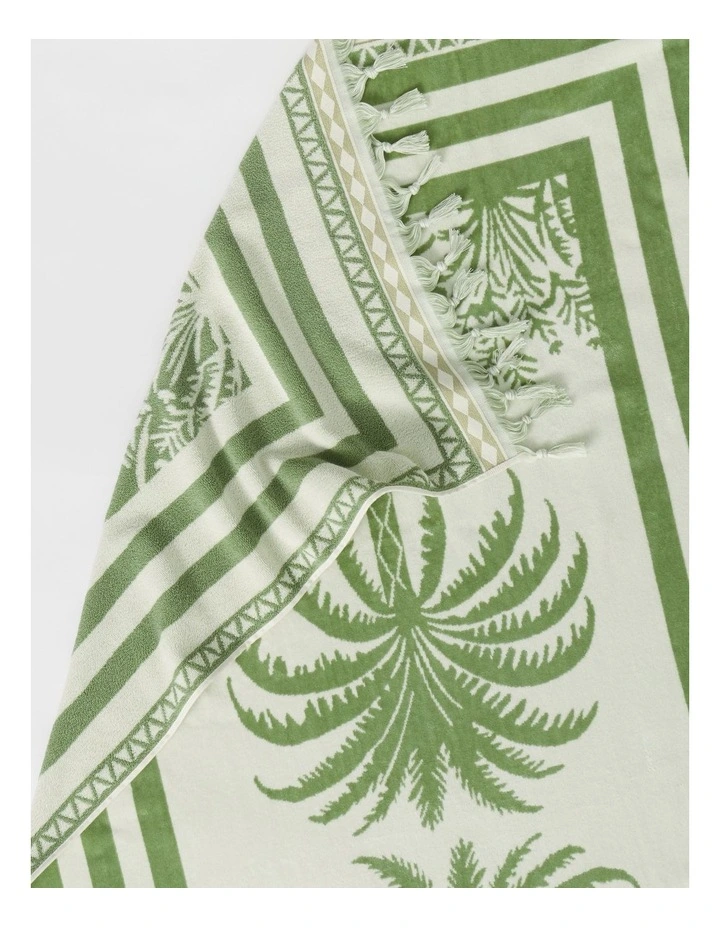 Palm Beach Towel in Green image 3