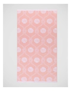Seashell Beach Towel in Pink