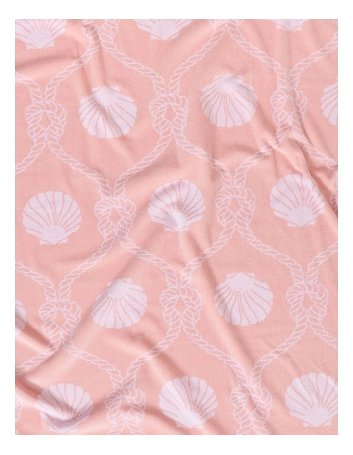 Seashell Beach Towel in Pink image 2