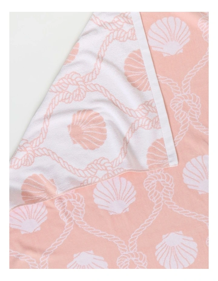 Seashell Beach Towel in Pink image 3