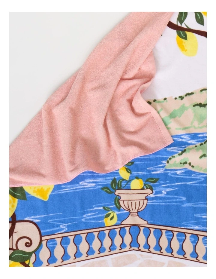 La Dolce Vita Printed Beach Towel in Multi image 3