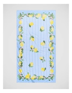 Lemon Printed Beach Towel in Multi
