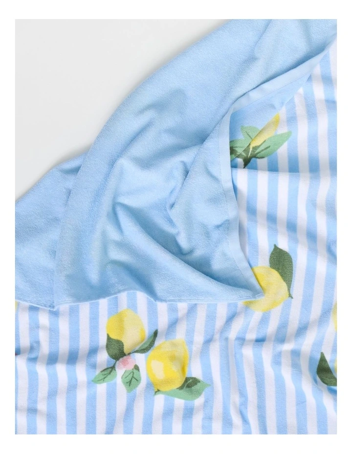 Lemon Printed Beach Towel in Multi image 3