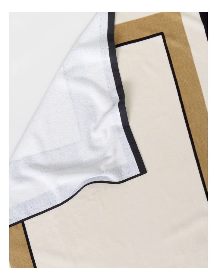 Tennis Club Printed Beach Towel in Multi image 5