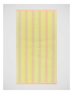 Arlo Stripe Beach Towel in Yellow