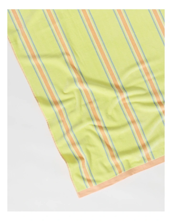 Arlo Stripe Beach Towel in Yellow image 2