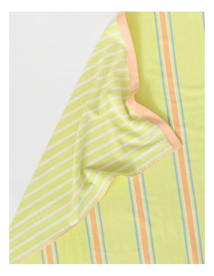 Arlo Stripe Beach Towel in Yellow image 3
