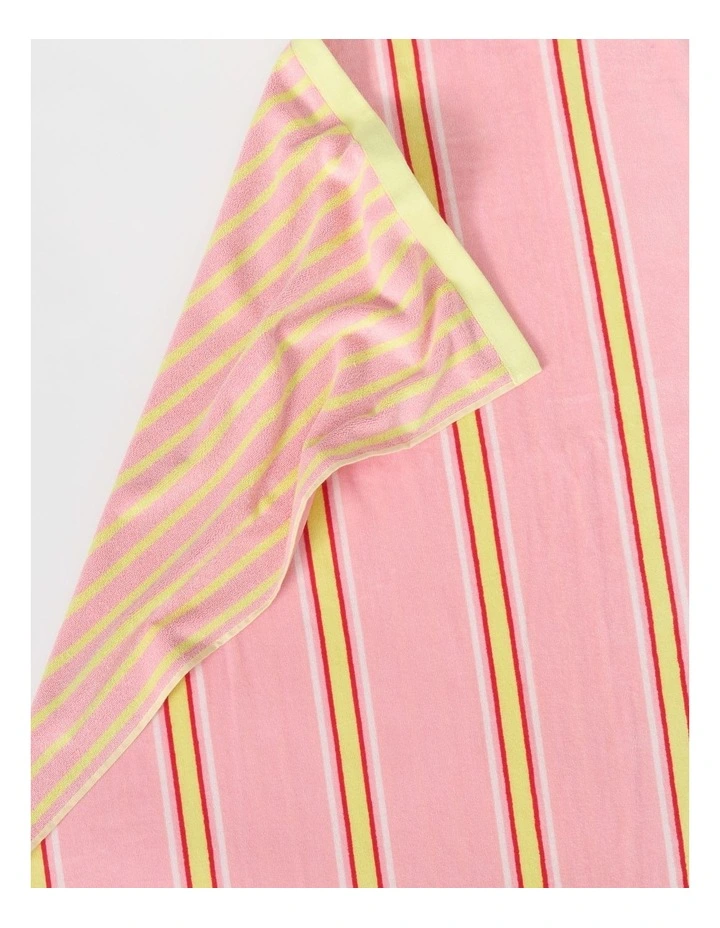 Arlo Stripe Beach Towel in Pink image 3