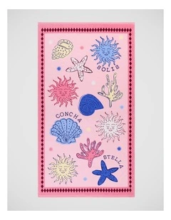 Italian Dream Printed Velour Beach Towel in Multi