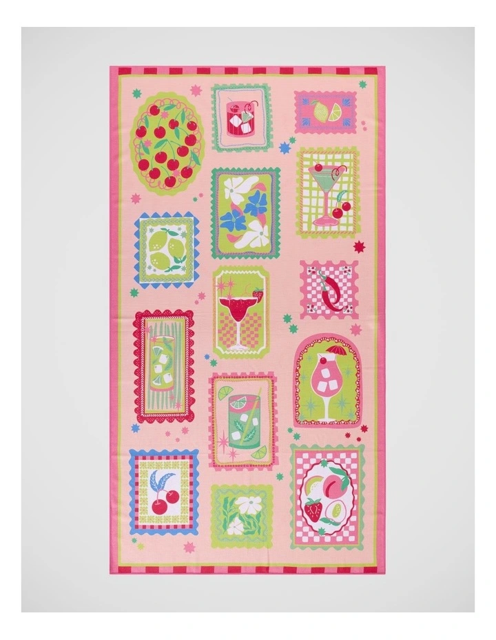 Cocktail Sand Free Beach Towel in Multi image 1