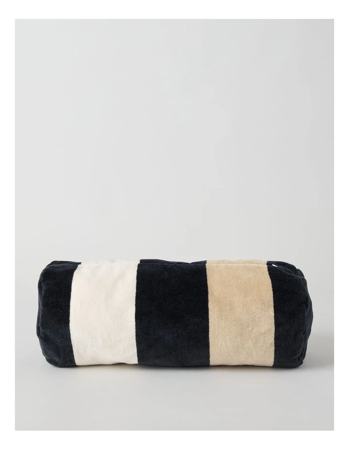 Santorini Inflatable Beach Pillow in Black image 1