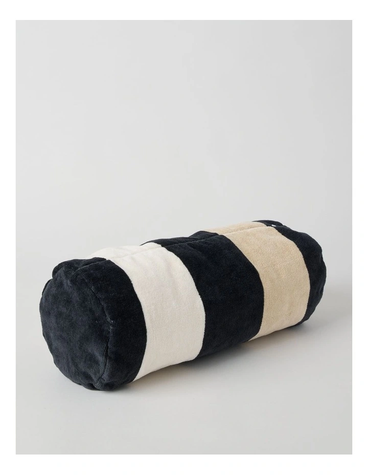 Santorini Inflatable Beach Pillow in Black image 2