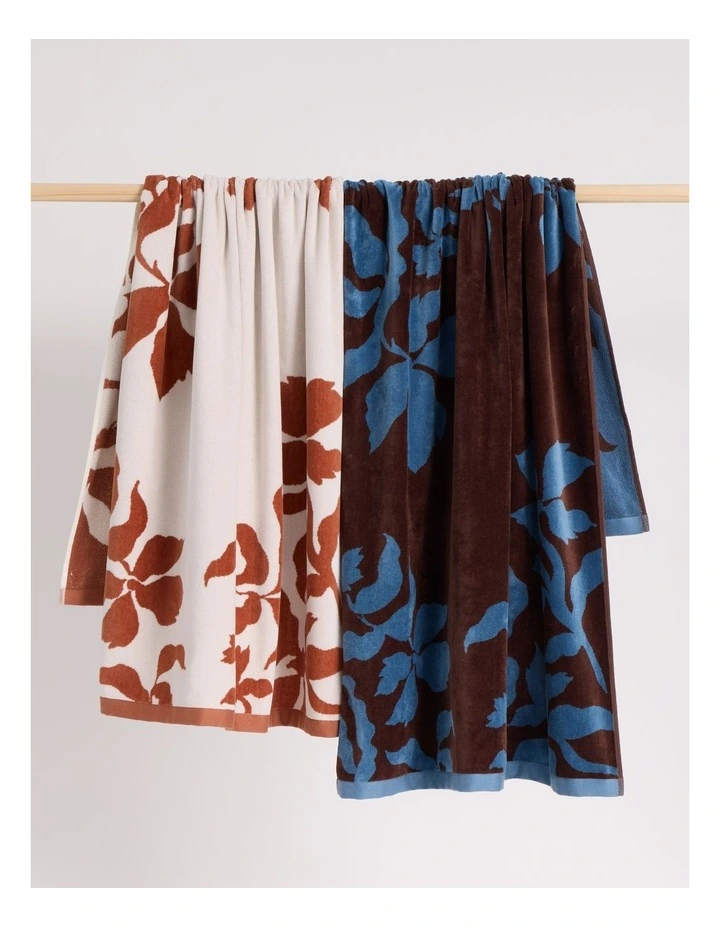 Wild Floral Beach Towel in Blue image 4