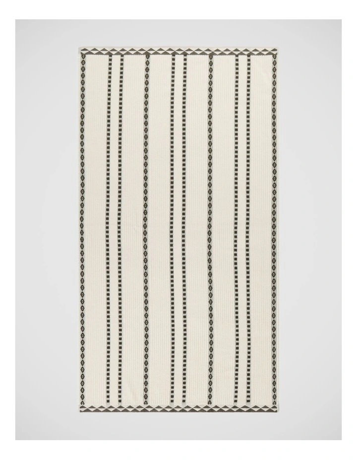Airlie Stripe Beach Towel in Green image 1