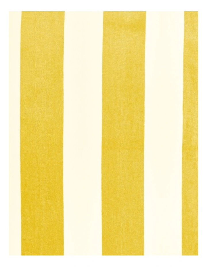 Santorini Resort Stripe Beach Towel in Yellow image 2