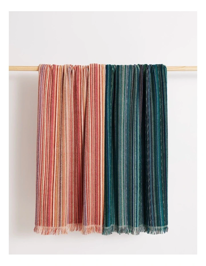 Recycled Cotton Beach Towel Dawn in Multi image 4