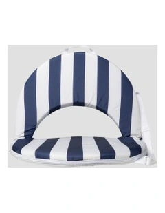 Heritage Capri Stripe Round Recliner: Navy