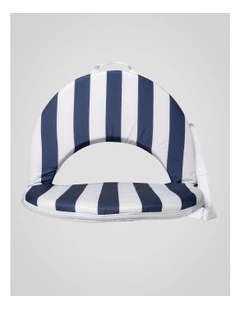 Heritage Capri Stripe Round Recliner: Navy