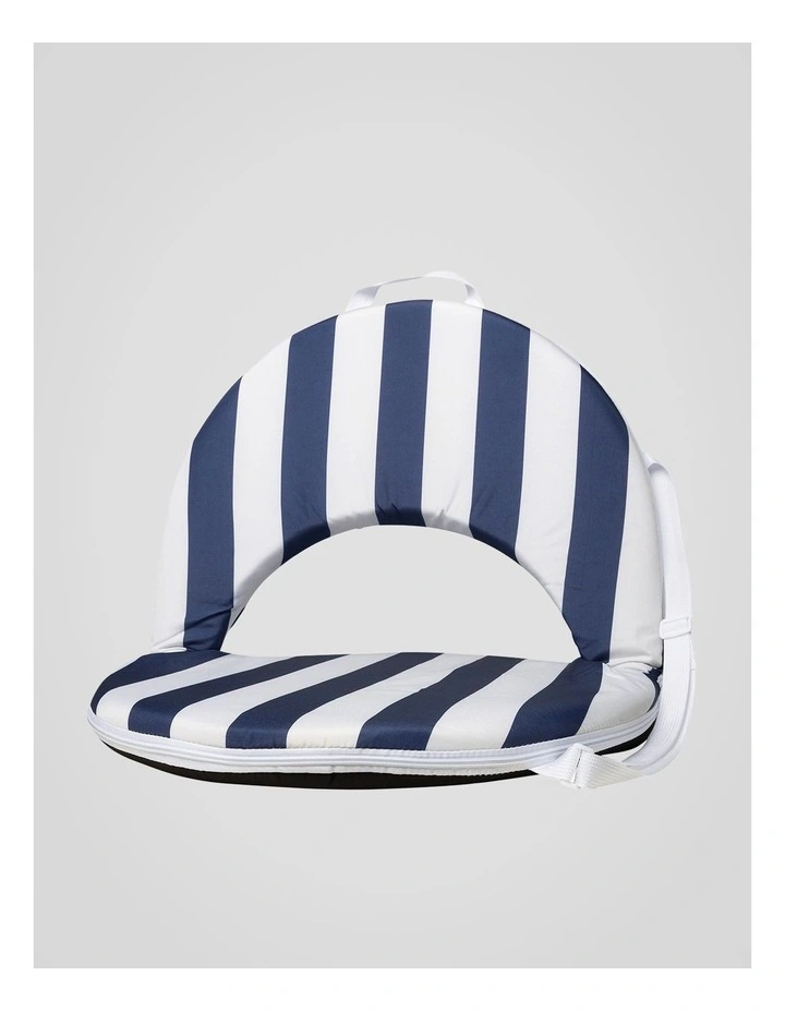 Heritage Capri Stripe Round Recliner: Navy image 2