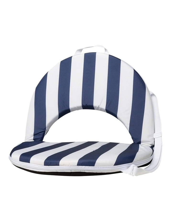 Heritage Capri Stripe Round Recliner: Navy image 2