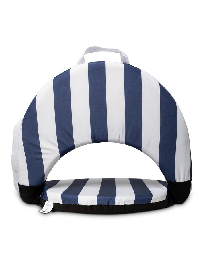 Heritage Capri Stripe Round Recliner: Navy image 3