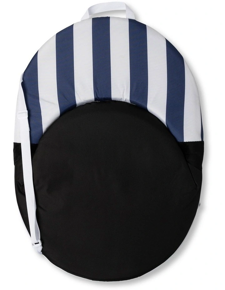 Heritage Capri Stripe Round Recliner: Navy image 5
