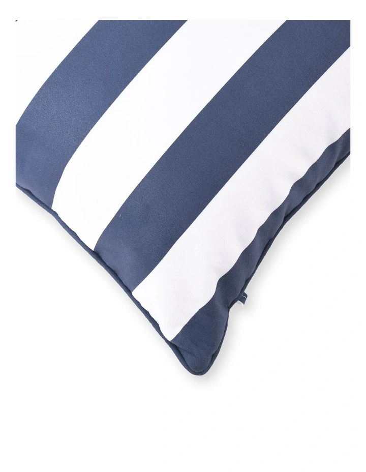 Heritage Capri Stripe Outdoor Cushion: Navy image 2