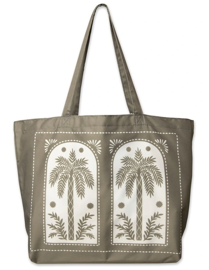 Australian House & Garden Stamp Palm Beach Bag: Green image 4
