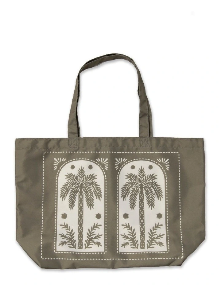 Australian House & Garden Stamp Palm Beach Bag: Green image 6
