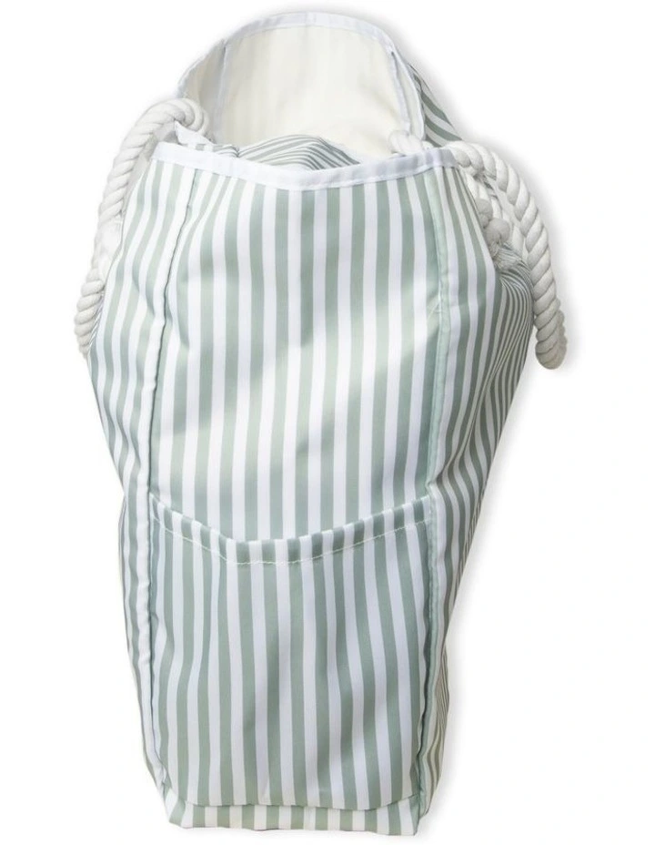 Australian House & Garden Marco Pin Stripe Beach Tote: Sage image 5