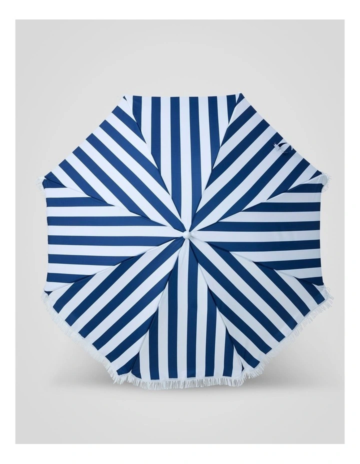 Heritage Capri Stripe 1.8m Umbrella: Navy image 4