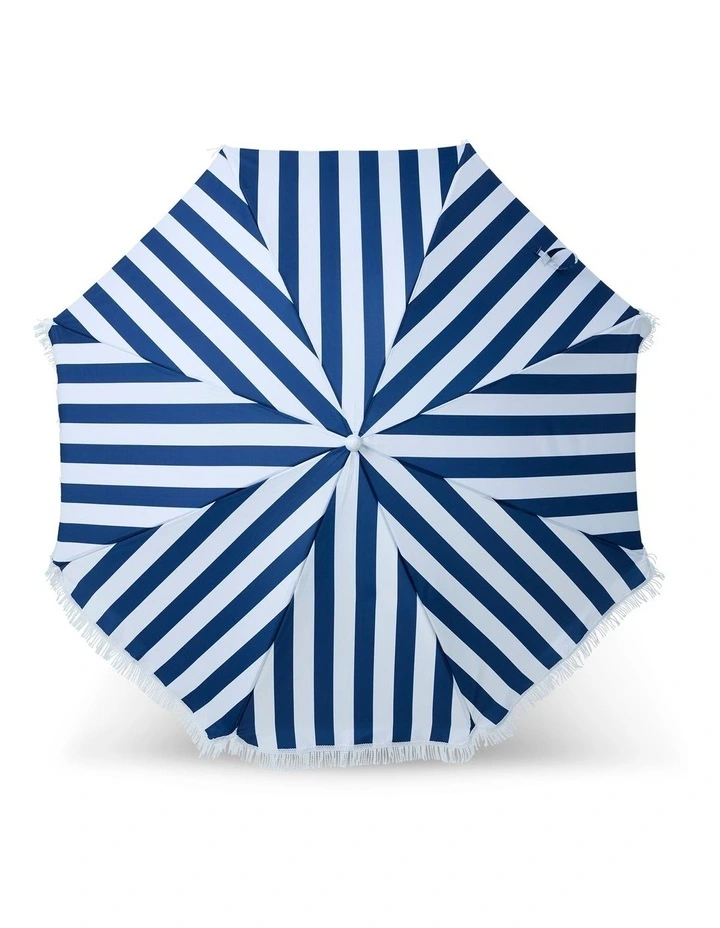 Heritage Capri Stripe 1.8m Umbrella: Navy image 4