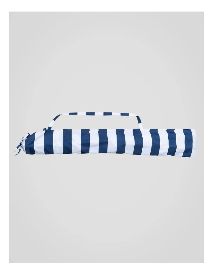 Heritage Capri Stripe 1.8m Umbrella: Navy image 6