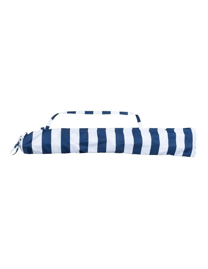 Heritage Capri Stripe 1.8m Umbrella: Navy image 6