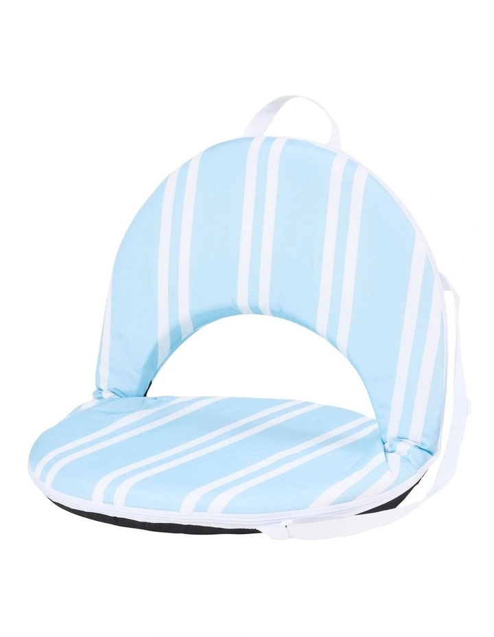 Round Recliner in Pastel Blue image 1