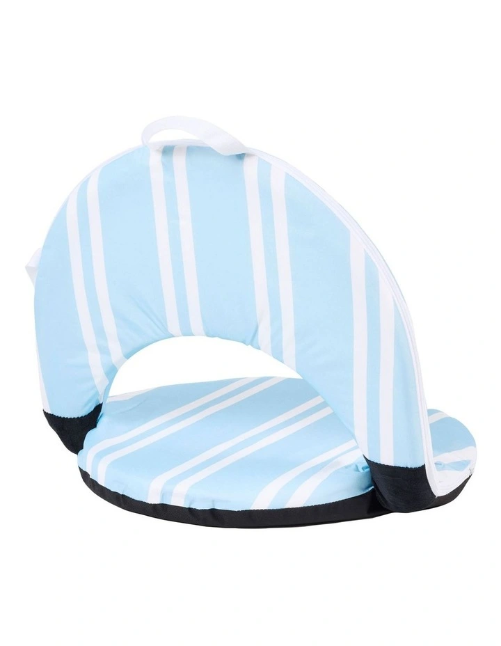Round Recliner in Pastel Blue image 2