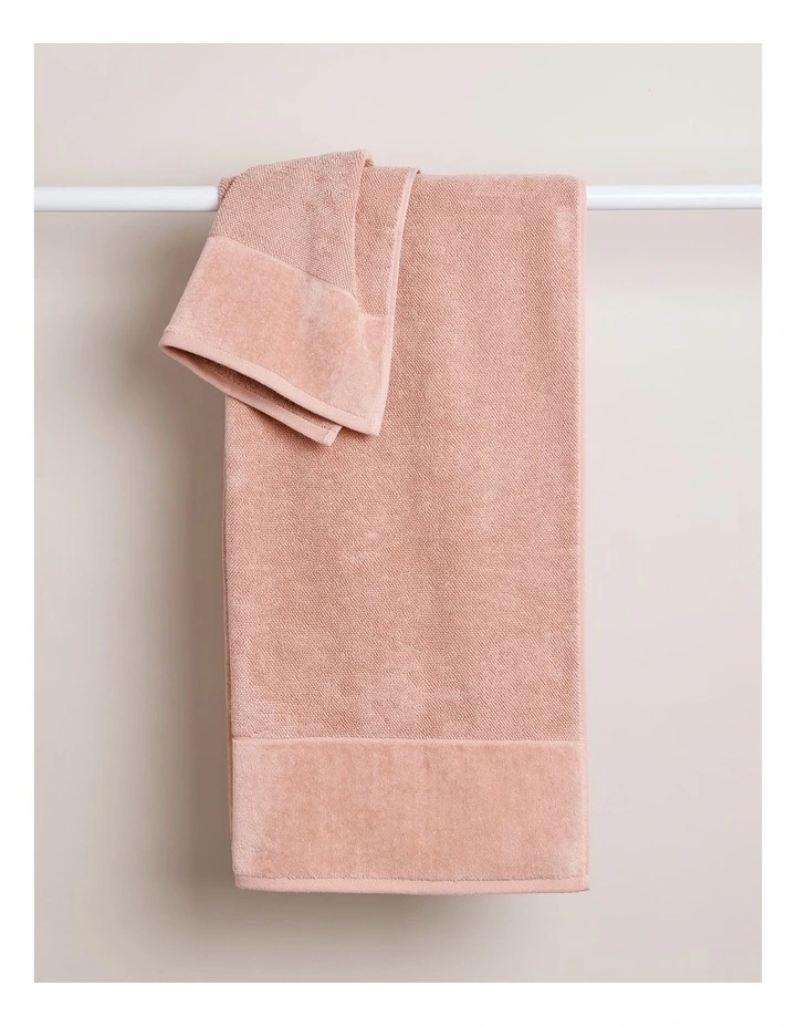 Velour Spa Towel Pack in Pink image 4
