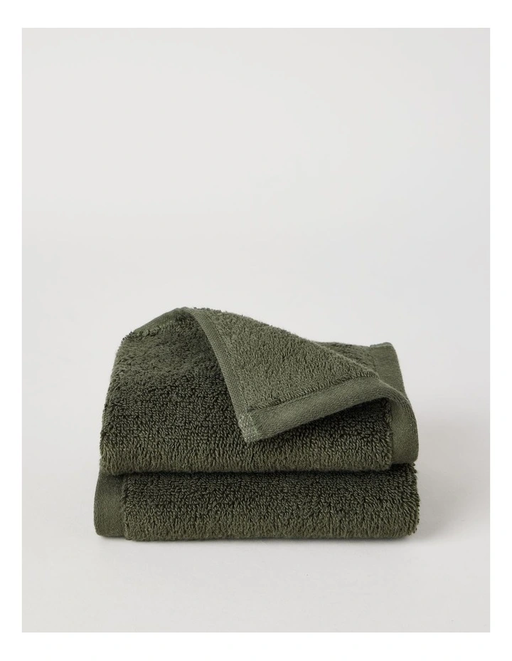 Australian Cotton Towel Range in Olive image 1
