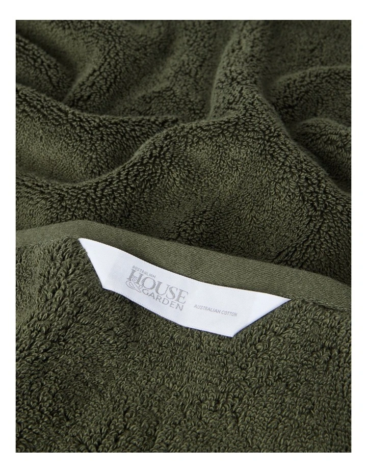 Australian Cotton Towel Range in Olive image 5