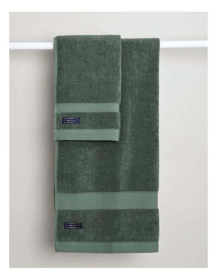 Luxury Egyptian Towel Range in Forest Green image 5