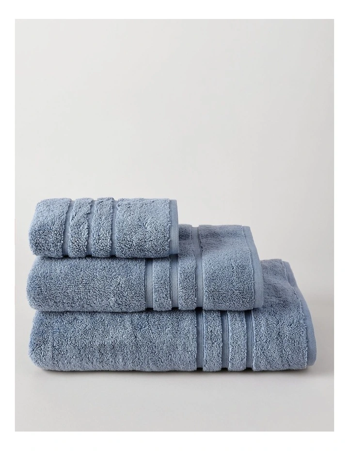 Super Plush Towels in Mid Blue image 1