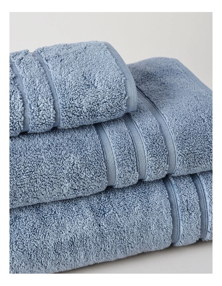 Super Plush Towels in Mid Blue image 2
