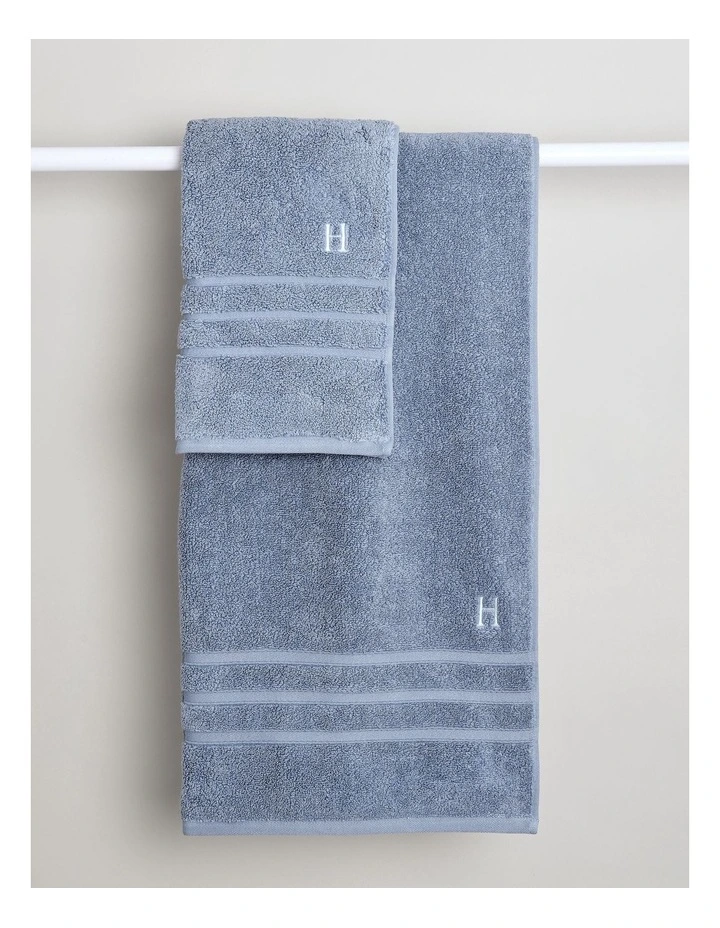 Super Plush Towels in Mid Blue image 3
