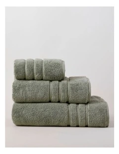 Super Plush Cotton Towels in Sage Green