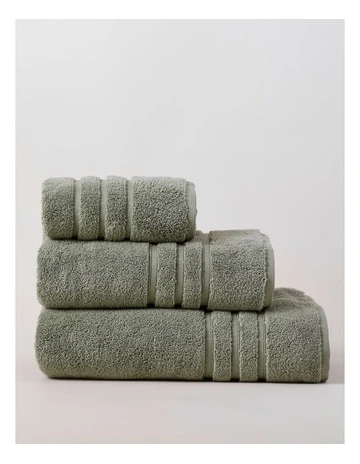 Super Plush Cotton Towels in Sage Green