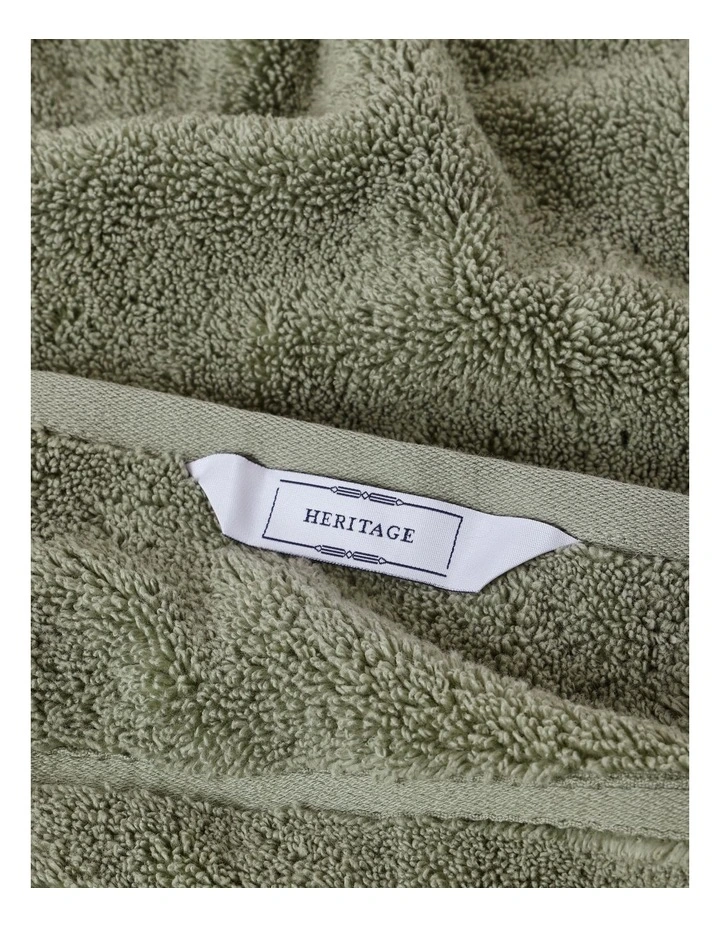 Super Plush Cotton Towels in Sage Green image 3